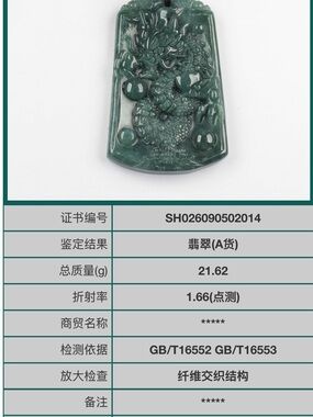 Green Jade Dragon Pendant